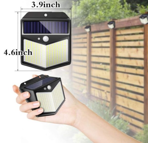 Solar Security Lights - 8 Pack -140 LED - Solar Fence Lights + Motion Sensor - Image 5