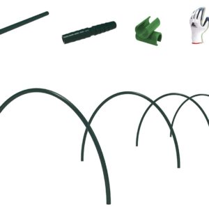 Garden support Hoop for Plant Protection Greenhouse, Garden Frame + Gloves