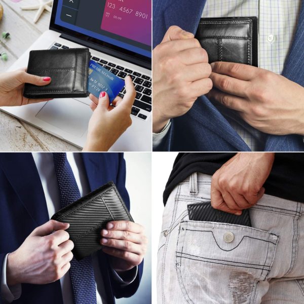 Leather Wallet & Vaccine holder + RFID | Bi-Fold - Image 7