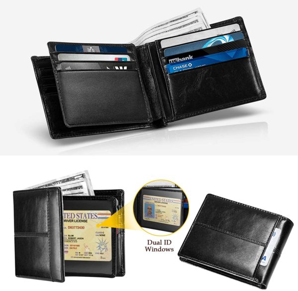 Leather Wallet & Vaccine holder + RFID | Bi-Fold - Image 2