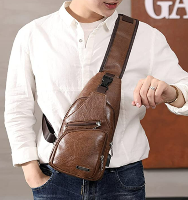 Shoulder Bag - 2022 Model Faux Leather + USB port