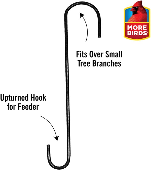 Metal Hook 12 Inch Length  | 1 Extension Hook Plants, Feeder